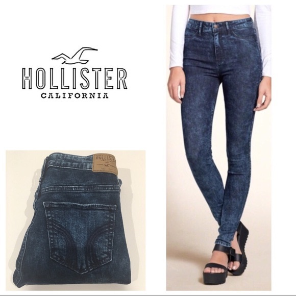 Hollister Denim - hollister acid wash skinny jeans
